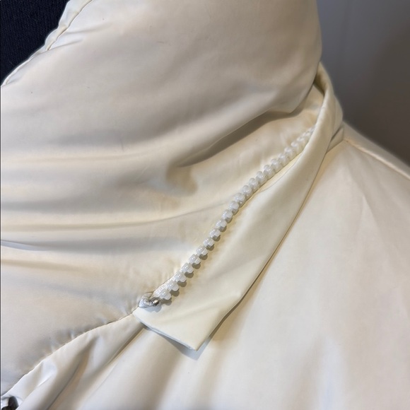 Timberland Women’s XXXL Cream Quilted Puffer Jacket Coat Maxi Fit Button/Zipper - Picture 6 of 7